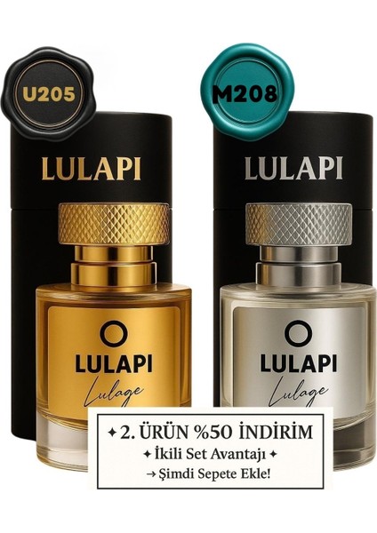 U205 Kikre & M208 Savage 2'li Parfüm Seti 50 ML| Unisex & Erkek | Yüksek Kalıcılık – Özel Seri