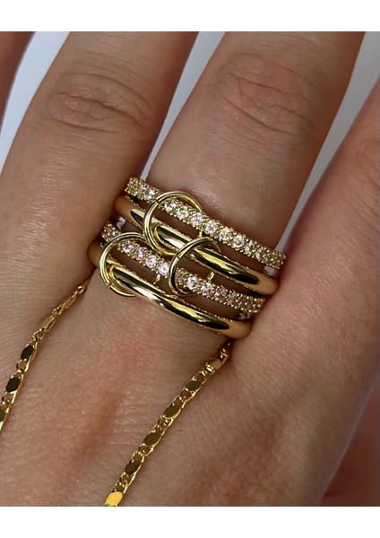 4'LÜ PİNK AURA YÜZÜK