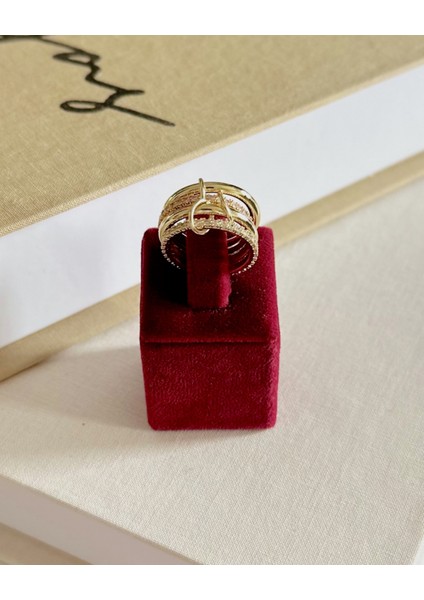 4'LÜ PİNK AURA YÜZÜK modelleri