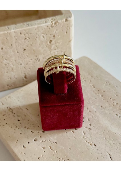 4'LÜ PİNK AURA YÜZÜK fırsatları