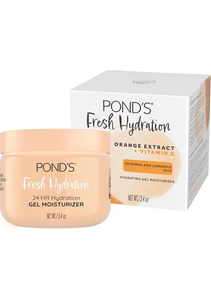 Ponds Portakal Içerikli, Yenilenmiş ve Parlak Cilt, Nemlendirici Jel 96.4 gr