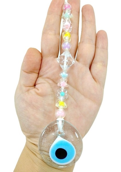 Saydam Cam Nazar Boncuğu Bebek Beşiği Süsü Askısı, Yeni Doğan Hediyelik fiyatları