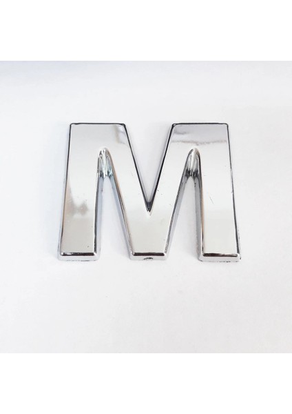 Cemax M Harfi 3,75 cm Krom Yapışkanlı
