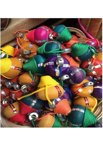 Renkli Ahşap Topaç 5'li Set, Güvenli ve Sağlıklı Yerli Üretim Çocuk Oyuncağı fırsatları