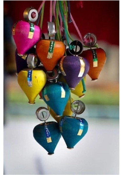 Renkli Ahşap Topaç 5'li Set, Güvenli ve Sağlıklı Yerli Üretim Çocuk Oyuncağı indirimleri