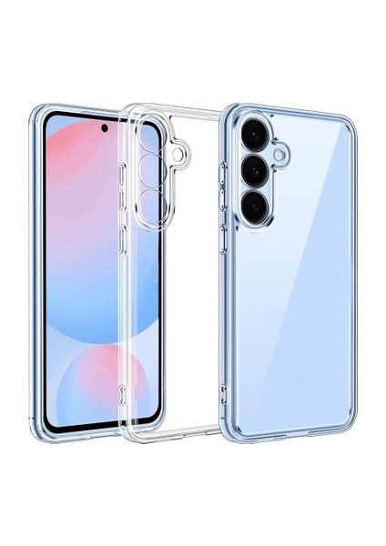 Samsung Galaxy S25 Kılıf Kamera Çıkıntılı Korumalı Yumuşak Şeffaf Silikon