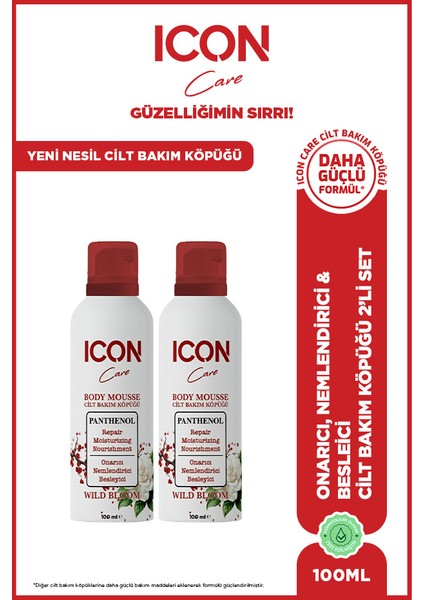 Cilt Bakım Köpüğü Wıld Bloom 100ML 2'li Set
