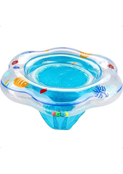 Bebek Havuzu Şamandırası, Güvenlik Koltuğu ile Bebek Yüzme Simidi, Çift Hava Yastıklı Pvc Şişme Yüzme Şamandırası, 6-48 Aylık Bebekler Için