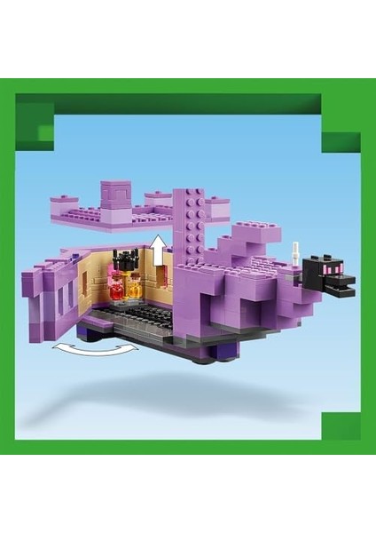 Minecraft Ender Ejderhası ve End Gemisi 21264-8 Yaş ve Üzeri Oyunları Seven Çocuklar Için Minecraft Video Oyununa Dayalı Yaratıcı Oyuncak Yapım Seti, Doğum Günü Hediyesi (657 Parça) fiyatları