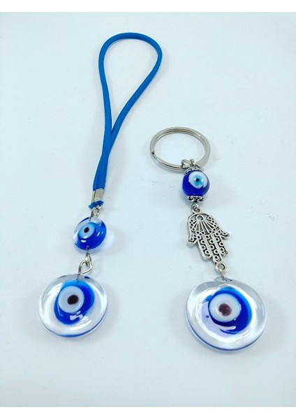 Nazar Boncuğu Anahtarlık + Araba Süsü Ikili Set El Yapımı Hediyelik Eşya Yeni Araba Hediyesi fiyatları