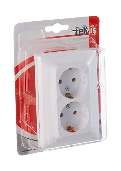 Priz Topraklı Sıva Altı 2li, Beyaz fiyatları