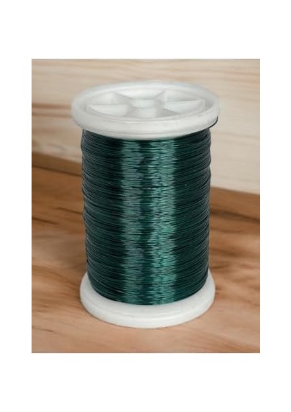 Filografi 0.30 mm (100GR- 150M) Ördek Yeşili Renkli Bakır Filografi Teli