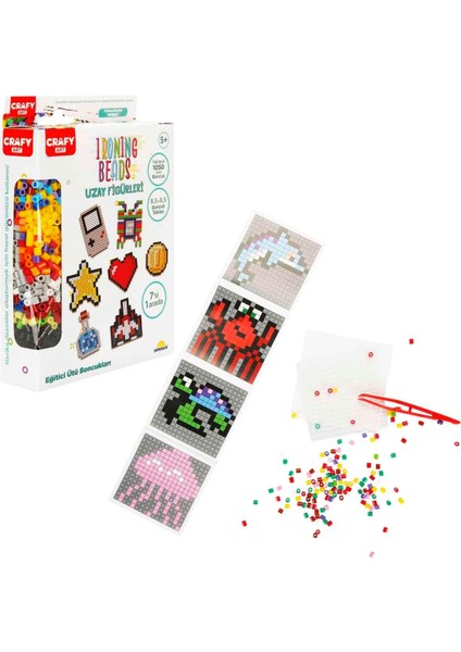 Crafy Hobi Boncuk Aktivite Set Uzay Figürleri