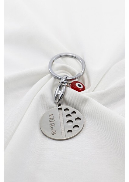 Gümüş Renkli El Yapımı Cam Uğur Böcekli Kişiselleştirilebilir Anahtarlık, Hediyelik Çanta Süsü modelleri