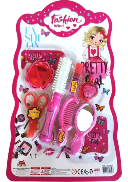 Oyuncak Güzellik Seti – 7 Parça Makyaj ve Aksesuar Seti, Makyaj Oyuncakları