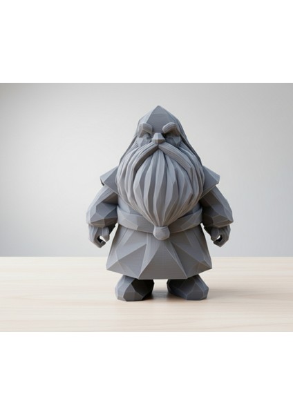 Orta Dünya'dan Efsanevi Gimli Cüce Heykeli - 10 cm 3D Baskı (Pla)
