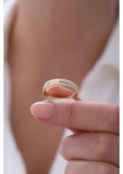 14 Ayar Altın Kalemli Alyans modelleri