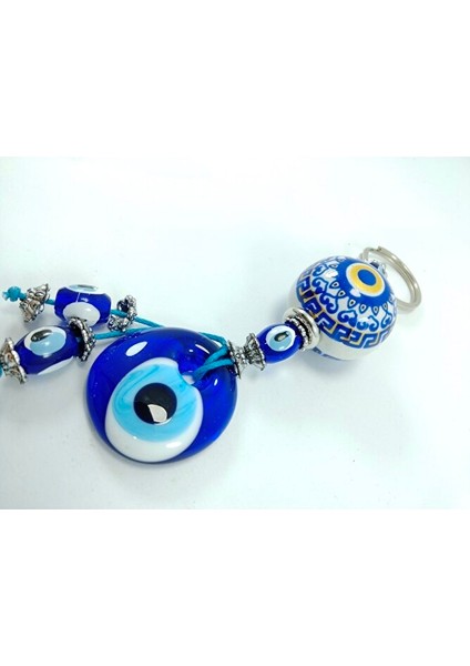Nazar Boncuğu Anahtarlık El Yapımı Cam Aksesuar Seramik Hediyelik Eşya modelleri