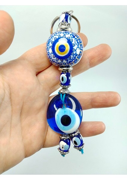 Nazar Boncuğu Anahtarlık El Yapımı Cam Aksesuar Seramik Hediyelik Eşya indirimleri
