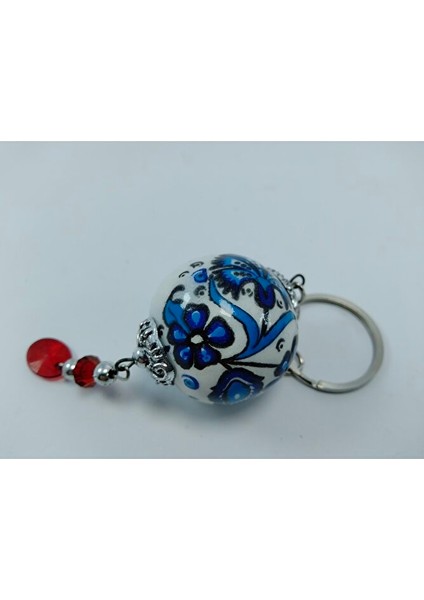 El Yapımı Anahtarlık Hediyelik Aksesuar Geleneksel Çini Desenli Seramik modelleri