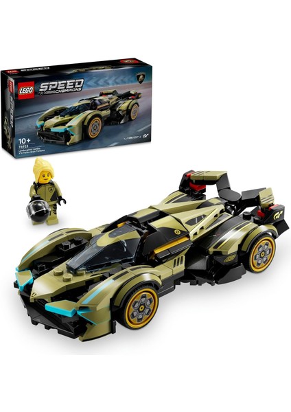 Speed Lamborghini Lambo V12 Vision Gt Süper Araba 76923 – 10 Yaş ve Üzeri Araç Tutkunları Için Yaratıcı Oyuncak Yapım Seti (230 Parça)