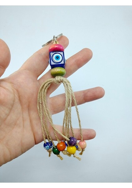 Zar Nazar Boncuğu Anahtarlık El Yapımı Hediyelik Aksesuar