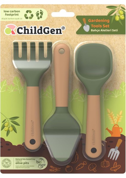 Bahçe Aletleri Seti (Tırmık-Kürek-Mala)