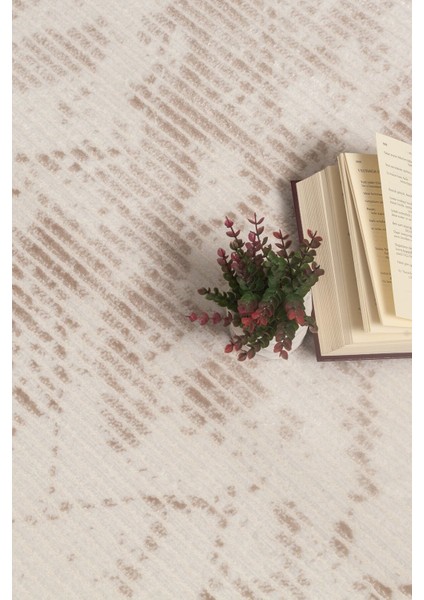 Glory Vl Saçaklı Modern Dokuma Halı Oturma Odası Salon Mutfak Halısı Krem Bej Gri T2B fırsatları