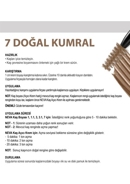Neva Kaş Boyası No:7 Doğal Kumral modelleri