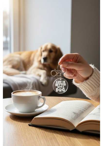 Life Is Better With A Dog - Anahtarlık