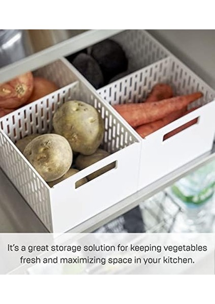 Istiflenebilir Sebze Çorabı, Sebze Sepeti, Plastik, Beyaz, Tek Boy