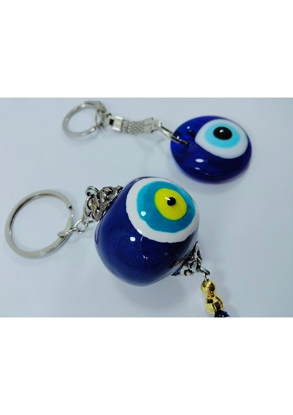 Ikili Nazar Boncuklu Anahtarlık Seti El Yapımı Hediyelik Eşya modelleri
