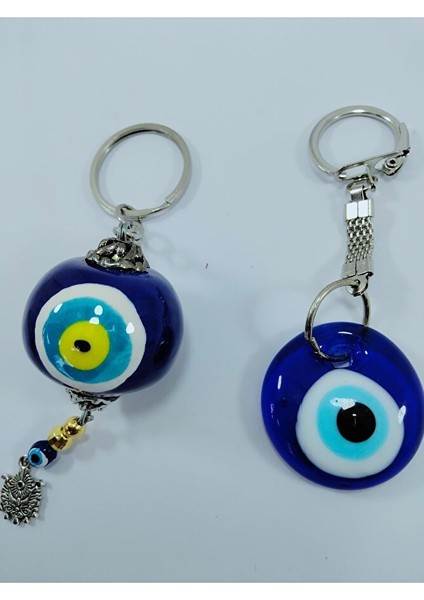 Ikili Nazar Boncuklu Anahtarlık Seti El Yapımı Hediyelik Eşya indirimleri