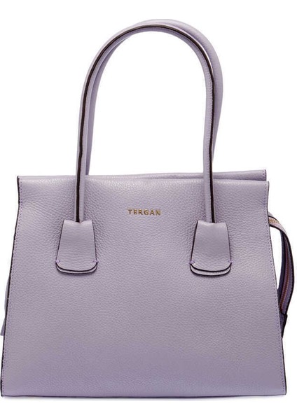 Lila Hakiki Deri Kadın Omuz Çantası - S24Y1BC79122-P5M