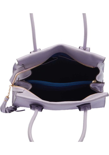 Lila Hakiki Deri Kadın Omuz Çantası - S24Y1BC79122-P5M fırsatları