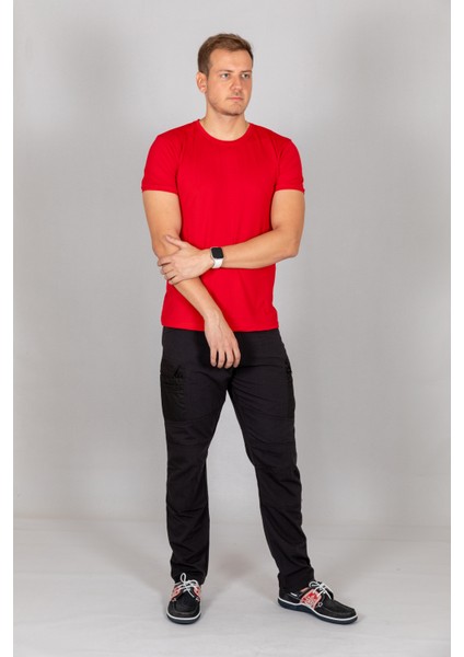 Erkek Kısa Kol Dry Fit Bisiklet Yaka T-Shirt