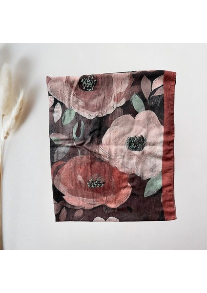 Şal Eşarp Desenli Kırmızı Soft Şal modelleri