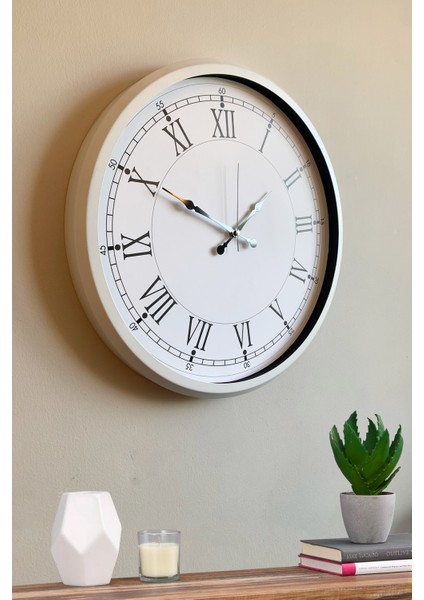 52 cm Beyaz Modern Duvar Saati modelleri