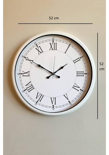 52 cm Beyaz Modern Duvar Saati indirimleri
