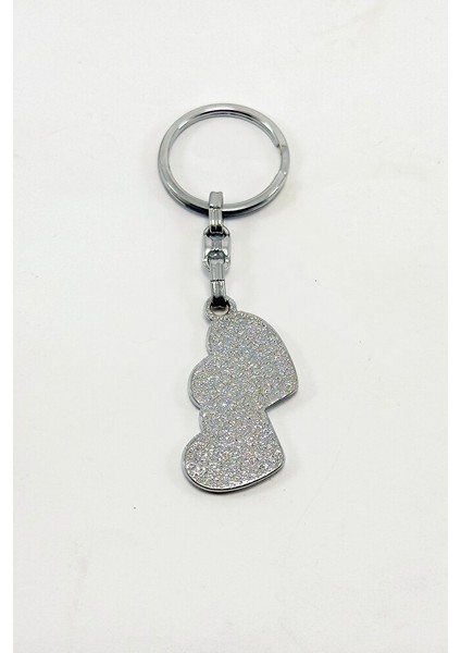 Kırmızı Beyaz Metal Iç Içe Geçmiş Kalpli Anahtarlık, Hediyelik Çanta Süsü indirimleri