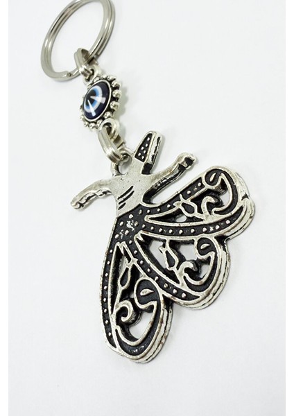 Eskitme Semazen Tasarımlı Nazarlı Anahtarlık, Hediyelik Semazen Anahtarlık modelleri