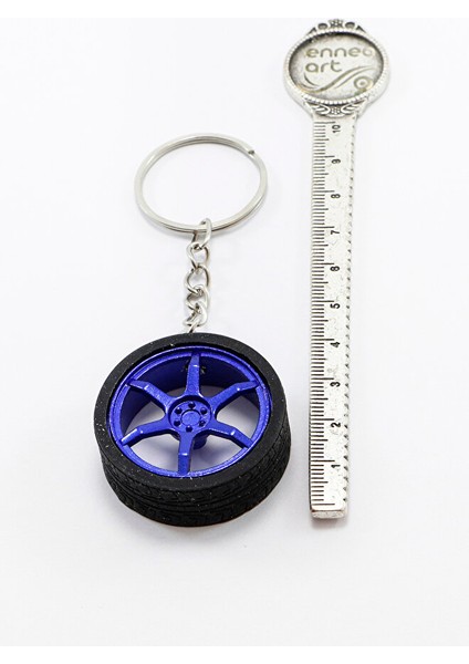 Lacivert Jantlı Mini Tekerlek Anahtarlık, Hediyelik Tekerlek Figürlü Anahtarlık indirimleri