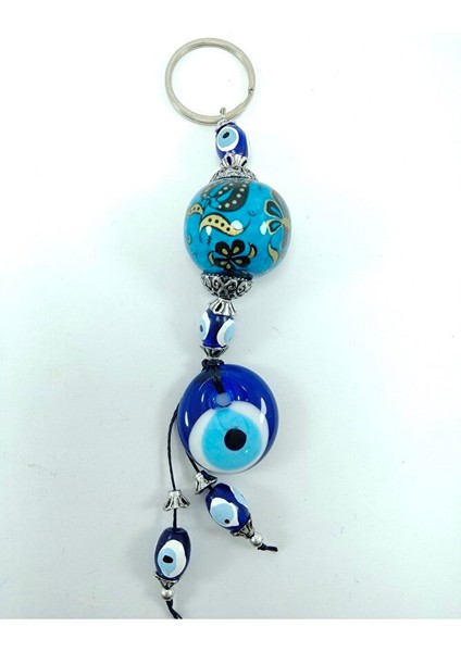 Nazar Boncuğu Anahtarlık El Yapımı Cam Aksesuar Seramik Hediyelik Eşya fiyatları