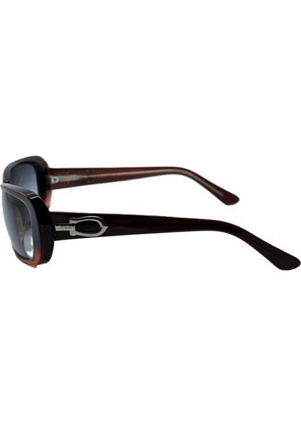 Vintage Thalıe Bordo Altın Kaplamalı Gri Kadın Güneş Gözlüğü