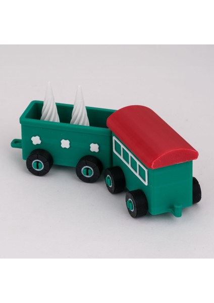 Yılbaşı Temalı 2’li Dekoratif Tren Vagon Seti – Oyuncak, Koleksiyonluk, Yeni Yıl Süsü modelleri