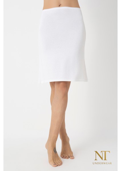 Bambu Dizüstü Etek Astarı, Midi Jupon - Doğal Kumaş, Modern Kalıp. indirimleri