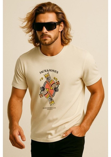 Joranatomy Skull Logolu Krem Erkek Tişört 12272966 indirimleri