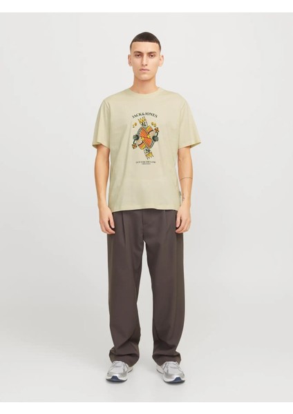 Joranatomy Skull Logolu Krem Erkek Tişört 12272966