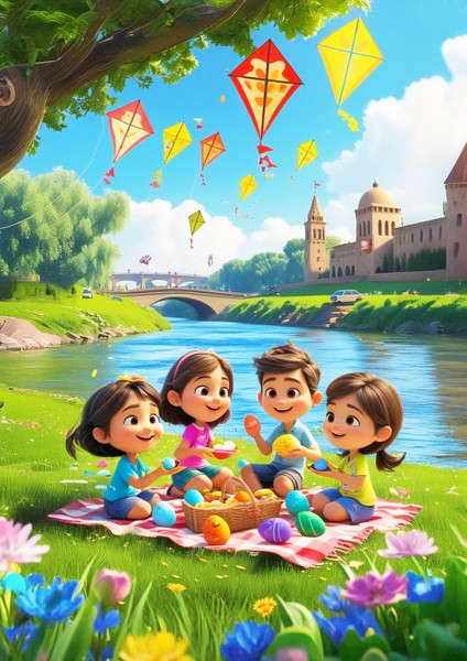 Piknik Günü Ahşap Puzzle