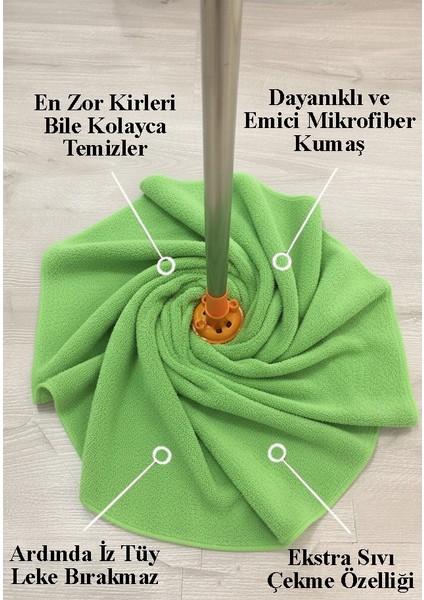 Mikrofiber Paspas Mop Yedek Ucu 1 Adet Kaliteli Mikrofiber Paspas Laminant Parke Seramik Fayans Mermer Temizlik Bezi